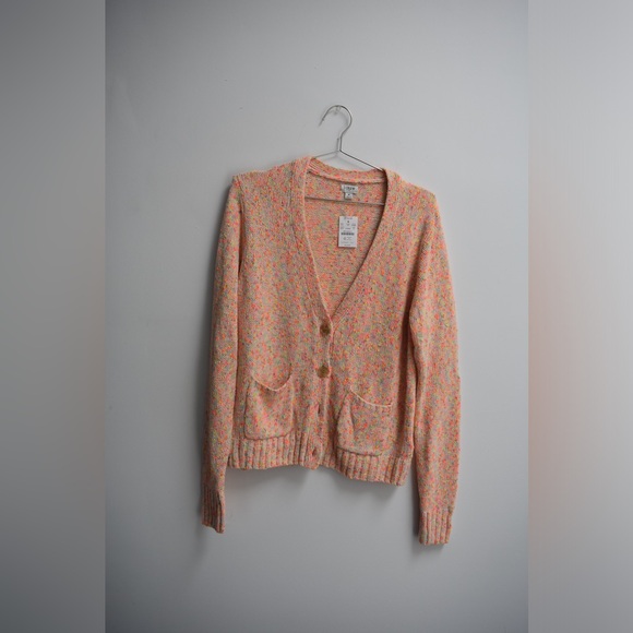 J. Crew Confetti Beach Button-Up Cardigan Sweater NWT - Picture 2 of 4